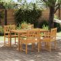 Lauko suolas 4 pcs Natūrali 56 x 55,5 x 90 cm