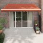 Automatinė ištraukiama markizė, oranžinė ir ruda, 3,5x2,5m