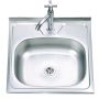 Nerūdijančio plieno plautuvė D5050A uždedama su sifonu 0.6 mm