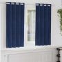 Užtemdymo užuolaidos 2 pcs Tamsiai mėlyna 140 x 175 cm Aksomas