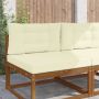 Lauko sofa pagalvėlė 2 pcs Kreminė Poliesteris