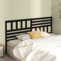 Lovos galvūgalis, juodas, 186x4x100cm, pušies medienos masyvas