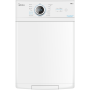 Midea | Washing Machine | MF100T60B/W-HR | Energy efficiency class A | Top loading | Washing capacity 6 kg | 1200 RPM | Depth 61 cm | Width 40 cm | Display | LED | Steam function | White