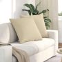 Sofa Pagalvės 2 pcs Kreminė 60 x 60 cm audinys