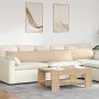 Sofa Pagalvės 2 pcs Kreminė 200 x 40 cm audinys