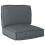 Pallet pagalvių rinkinys 2 pcs Antracitas Oksfordo audinys