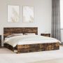 Lovos rėmas Rūkyta ąžuolas 200 x 200 cm Kietos pušies mediena