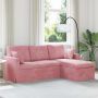 Sofa Rožinė 198 x 134 x 80 cm Aksomas