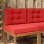 Lauko sofa pagalvėlė 2 pcs Raudona Poliesteris