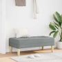 suoliukas su pagalve Šviesiai pilka 113 x 57 x 39 cm audinys