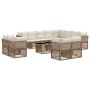 Sodo Sofų Rinkinys 13 pcs poliratanas