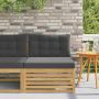 Lauko Vidurinis Sofa Kietos akacijos mediena Balta