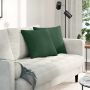 Sofa Pagalvės 2 pcs Tamsiai žalia 45 x 45 cm Kordūrinis audinys