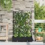 Sodo vazonas 2 pcs Juoda 80 x 40 x 125,5 cm Plienas