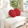 Sėdynių pagalvėlės 2 pcs Raudona Ø40 x 13 cm audinys