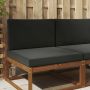 Lauko sofa pagalvėlė 2 pcs Juodas Poliesteris