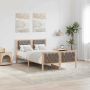 Lovos rėmas Taupe 120 x 200 cm Kietos pušies mediena