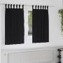 Užuolaidos su žiedais, blokuojančios šviesą 2 pcs Juoda