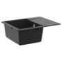 Kriauklė Juoda 560 x 460 mm 80% Kvarcas ir 20% Derva