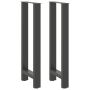 Baro stalo kojos, antracito spalvos, 2 vnt., 50x(100-101) cm, plienas