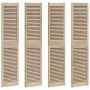 Spintelės durys su durimis 4 pcs Natūrali 170 x 2,1 x 39,5 cm