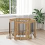 Šunų vartai su stovais 6 pcs Artisano ąžuolo 60 x 80 cm