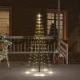 Kalėdų eglutė ant vėliavos stiebo, 180cm, 108 šiltos baltos LED
