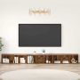 TV spintelių komplektas 3 pcs Senovinis medis 37 x 35 x 107 cm