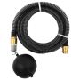 Siurbimo žarna su žalvarinėmis jungtimis, juoda, 1,1, 7m, PVC