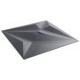 Sienų plokštės 48 pcs Star Pilkas 50 x 50 cm XPS Putplastis