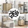 Srieginiai Nagai 8219 pcs Juoda Plienas