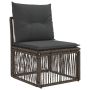 Be porankio sofa Pilka poliratanas