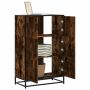 Highboard Rūkytas ąžuolas 68x35x106,5 cm Mediena ir metalas