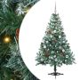 Dirbtinė Kalėdų eglutė su 150 LED Žalia 150 cm PVC ir plienas