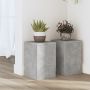 Stovai augalams, 2vnt., betono, 20x20x30cm, apdirbta mediena