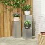 Augalų stovas 3 pcs Sidabro Galvanizuotas plienas