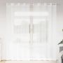 Voile Užuolaida 2 pcs Balta 225 x 140 cm Poliesteris