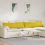 Sofa Pagalvės 2 pcs Geltona 145 x 40 cm Kordūrinis audinys