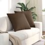 Sofa Pagalvės 2 pcs Ruda 60 x 60 cm audinys