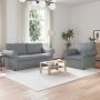 Sofa 2 pcs Šviesiai pilka 175 x 82 x 80 cm audinys