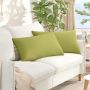 Sofa Pagalvės 2 pcs Šviesiai žalia 80 x 40 cm audinys
