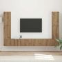 TV spintelių komplektas 8 pcs Amatininkų ąžuolas