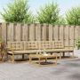 Lauko sofos komplektas 5 pcs Balta ir kreminė 79 x 79 x 37 cm