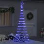 LED Kalėdų medis su 295 LED s stovu Mėlyna 250 cm metalas