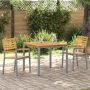 Sodo Kėdė 2 pcs Ruda 56 x 57 x 87 cm Kietos akacijos mediena