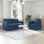 Sofa 2 pcs Mėlyna 196 x 82 x 85 cm audinys