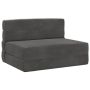 Sulankstomas Sofas-Lova Tamsiai pilka 190 x 100 x 15 cm Aksomas