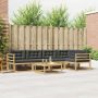 Lauko sofos komplektas 6 pcs Balta ir antracito 79 x 79 x 37 cm