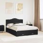 Lovos rėmas su galvūgalio Juoda 140 x 190 cm Apdirbta mediena