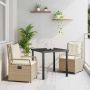 Sodo valgomojo komplektas 3 pcs Bežė ir kreminė balta